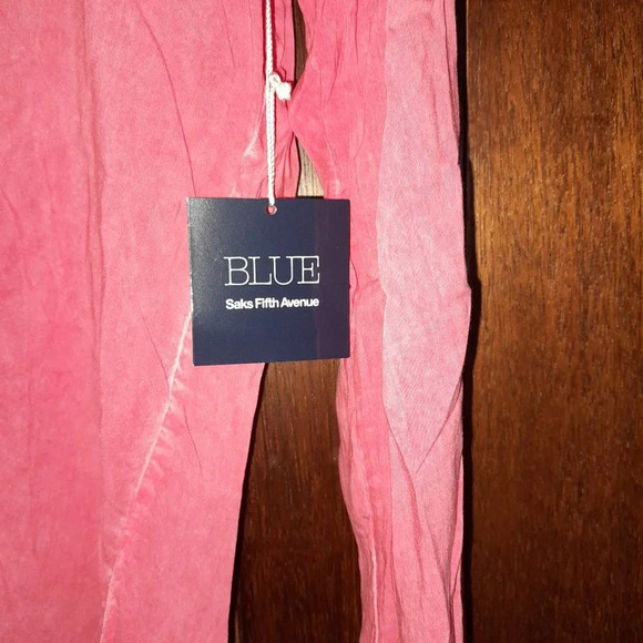 Blue Saks Fifth Avenue Pink Top - Picture 3 of 5
